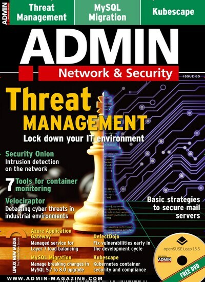 Titelbild der Ausgabe 80/2024 von ADMIN Network & Security. Diese Zeitschrift und viele weitere Computerzeitschriften, Tabletmagazine und Smartphonemagazine als Abo oder epaper bei United Kiosk online kaufen.