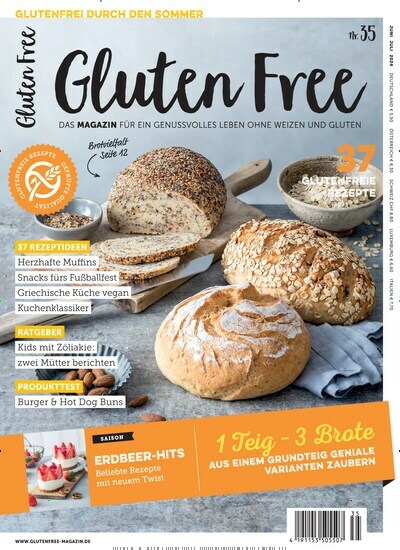 Titelbild der Ausgabe 35/2024 von Gluten Free. Diese Zeitschrift und viele weitere Kochzeitschriften und Backzeitschriften als Abo oder epaper bei United Kiosk online kaufen.